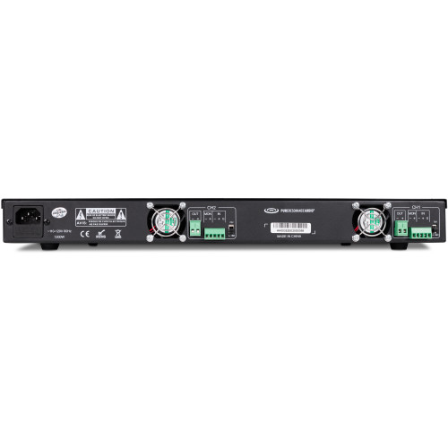 Two-Zone Paging System with 4 H6 6.5" All-Weather Horn Loudspeakers, MX84 Multi-Zone Mixer, DA2240 Power Amplifier and MX8-PM Paging Microphone