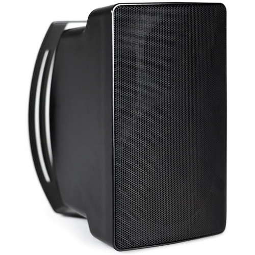 Commercial Outdoor Speaker System with 4 Pure Resonance Audio S5 Indoor/Outdoor Surface Mount Speakers and RMA240BT Rack Mount Bluetooth Mixer Amplifier