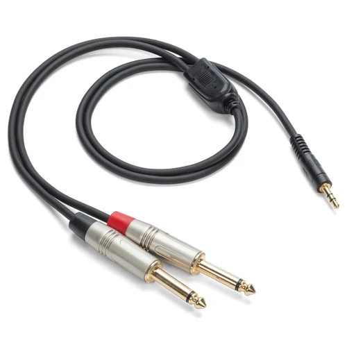 Samson TPAD489 1/8" TRS to Dual 1/4" TS Breakout Cable - 9ft