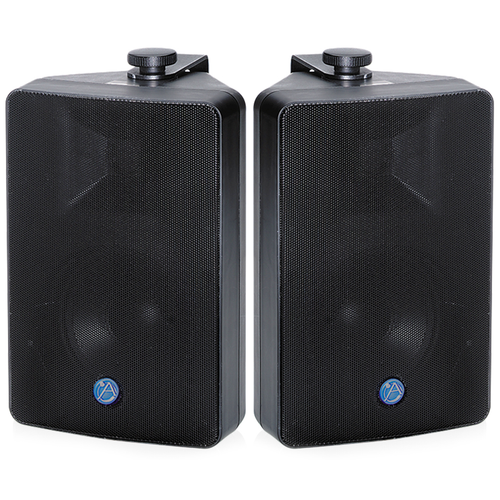 AtlasIED SM52T 5.25" 2-Way Strategy Series Surface Mount All-Weather Loudspeaker 30W 70V/100V - Black Pair