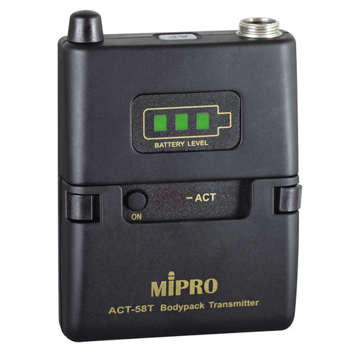 MIPRO MA-300/ACT-58T2 Portable 60W Dual Channel Bluetooth Wireless PA System with Two Bodypacks and Wireless Lavalier Microphones
