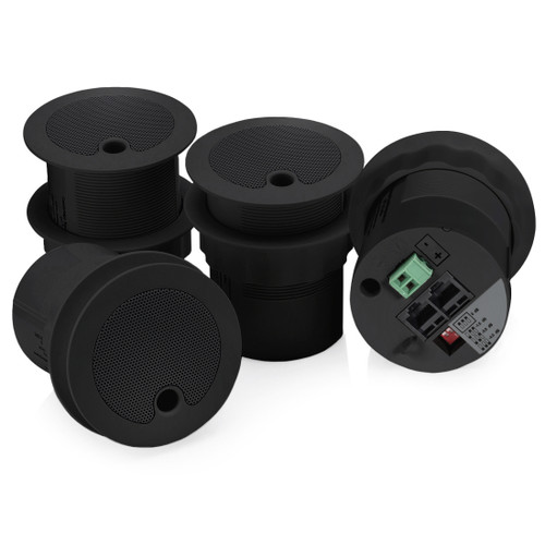 Cambridge DS1320 Qt Active Emitter Fusion Edition Sound Masking Speakers Plenum-Rated UL 2043 Listed - Black