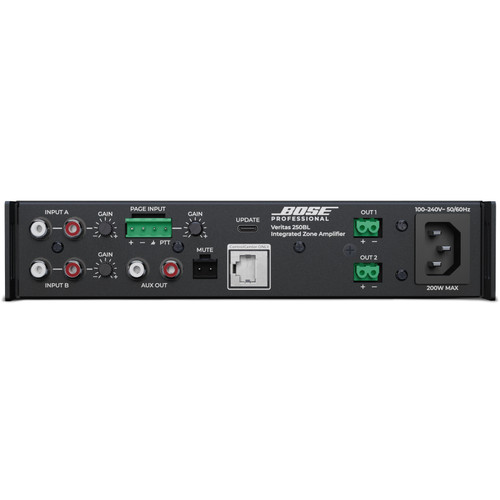 Bose Professional Veritas 250BL 2 x 50W 4/8 Ohm Mixer Amplifier with DSP and Bluetooth