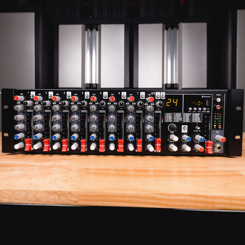 Pure Resonance Audio MX9 9-Channel Rack Mount Mixer with Bluetooth and Effects
