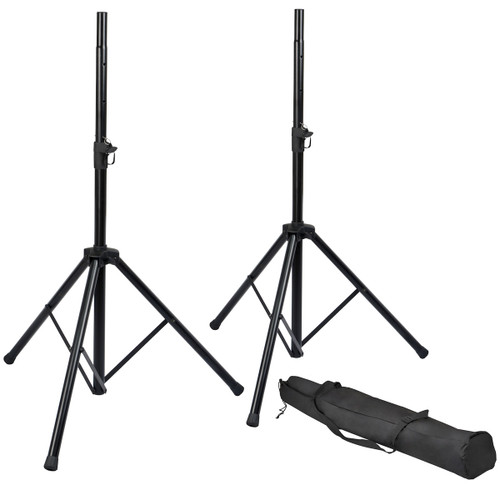 Portable Gym Sound System with 2 Gemini GSP-2200 Powered Bluetooth Speakers, Mixer and Wireless Handheld Microphone