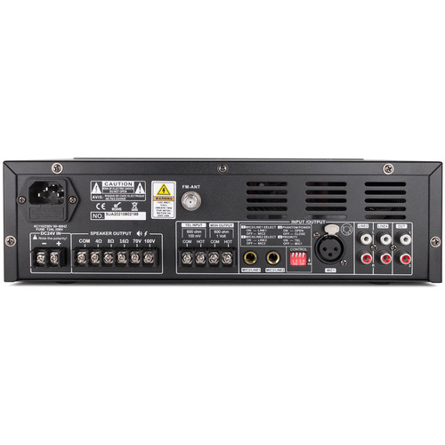 Restaurant Sound System with 6 Yamaha VS6W 6.5" Surface Mount Speakers, 120W Mixer Amplifier and Volume Control