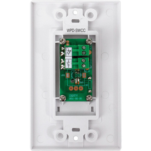 AtlasIED WPD-SWCC Wall Plate Push Button Switch with Hard Contact Closure and LED Indicator