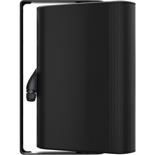 Biamp Desono DX-S5-UB-B 5" 2-Way High Output IP54 Indoor Outdoor Surface Mount Loudspeaker with U-Bracket - Black Pair