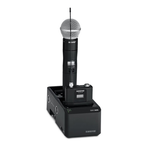 Shure SBC220 2-Bay Networked Docking Charger with US Power Supply