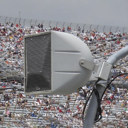 Community R.5HPT-R R Series 12" 3-Way Racetrack Catch Fence Horn Loaded Coaxial Full-Range Weather-Resistant Loudspeaker 128 dB SPL 200 Watt 70/100V