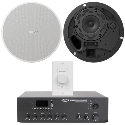 Bose Ceiling Restaurant Sound System with 2 DesignMax DM3C 3.25-inch Speakers