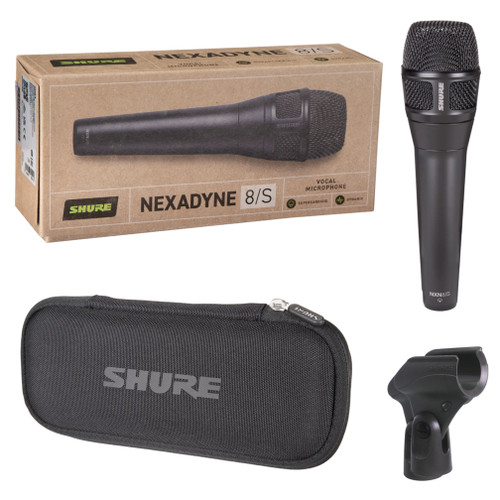 Shure Nexadyne 8/S Supercardioid Dynamic Vocal Microphone for Professional Performance