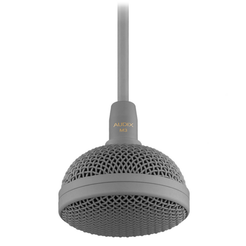 Audix M3GSERVO Tri-Element Hanging Ceiling Microphone for Servoreelers - Gray
