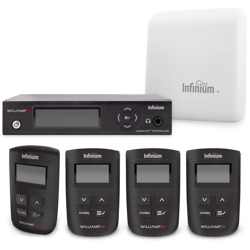 Williams AV BA SYS2 Infinium Broadcast Audio System with 4 Receivers