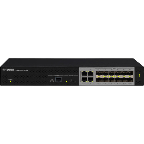 Yamaha SWX3220-16TMs Enhanced Standard L3 Multi-Gigabit Network Switch