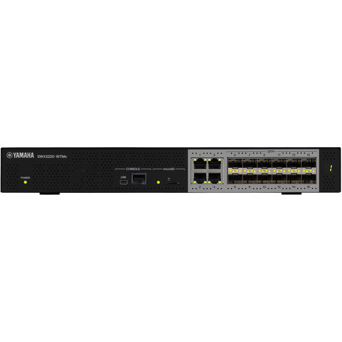 Yamaha SWX3220-16TMs Enhanced Standard L3 Multi-Gigabit Network Switch - 16 Ports