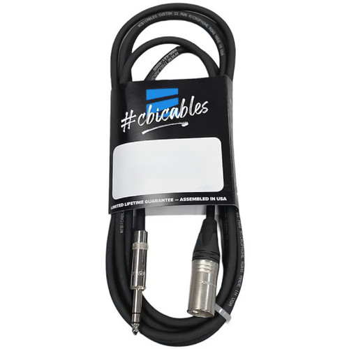 CBI BLC-15 22G Balanced 1/4-inch Male TRS to Male XLR Cable