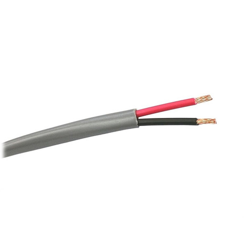 West Penn 25225B 16/2 Plenum Speaker Wire - Gray