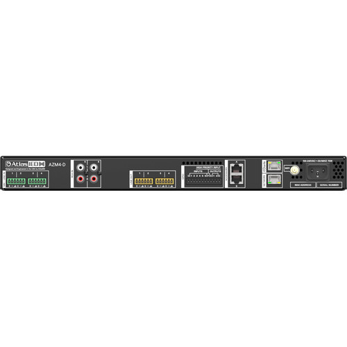 AtlasIED AZM4-D Atmosphere 4-Zone Audio Processor Dante