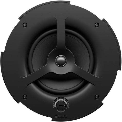 Yamaha VC6N 6.5" 2-Way Coaxial Ceiling Speaker with 120° Coverage - No Back Can, Black