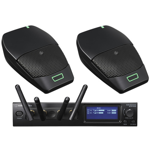 Audio-Technica ATW-1426 System 20 PRO Dual Digital Wireless Microphone System with Boundary Microphones
