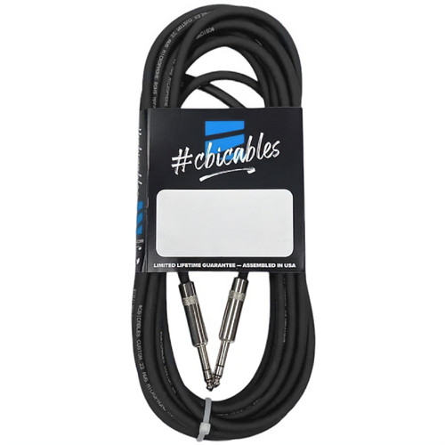 CBI BLA-25 Balanced 22G 1/4" TRS to 1/4" TRS Cable