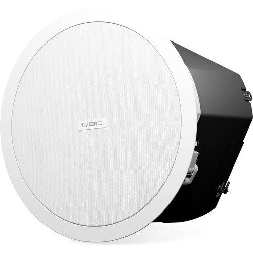 QSC AD-C6T-HC AcousticDesign 6.5" 2-Way High Ceiling Loudspeaker 70/100V with 16-Ohm Bypass - Pair