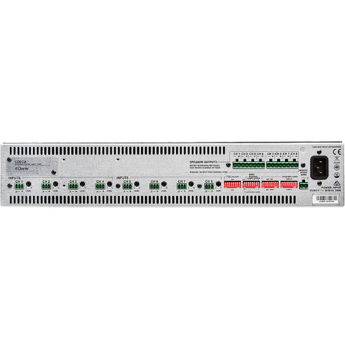 Cloud Electronics CA8125 8-Channel 125W 70/100V Class D Power Amplifier