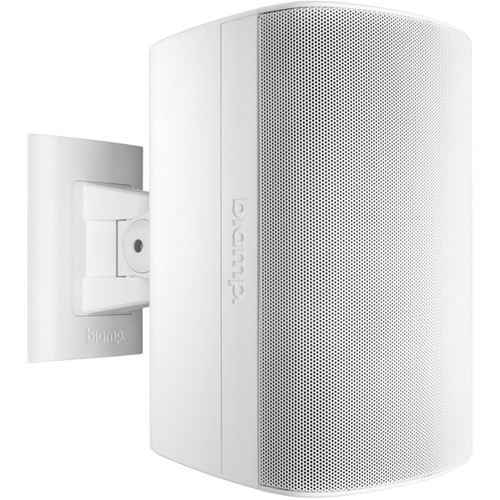Biamp Desono DX-S5-W 5" 2-Way High Output IP54 Indoor Outdoor Surface Mount Loudspeaker with ClickMount Pan-Tilt Bracket- White Pair