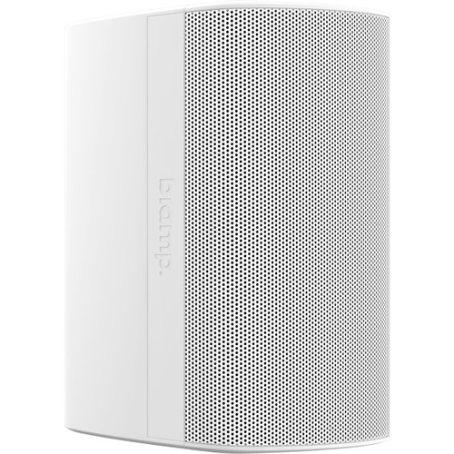 Biamp Desono DX-S5-W 5" 2-Way High Output IP54 Indoor Outdoor Surface Mount Loudspeaker with ClickMount Pan-Tilt Bracket- White Pair
