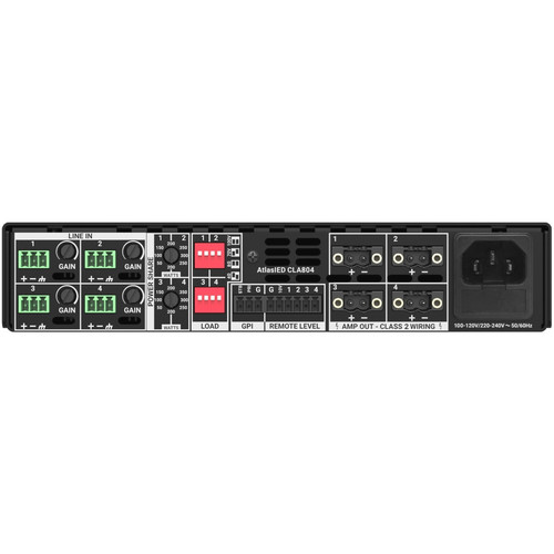 Multi-Zone Restaurant Sound System with 8 SoundTube Ceiling Speakers, 2 Outdoor Patio Speakers, 800W Power Amplifier, 4-Zone Mixer, 4 Volume Controls, and Sonos Port WiFi Streaming