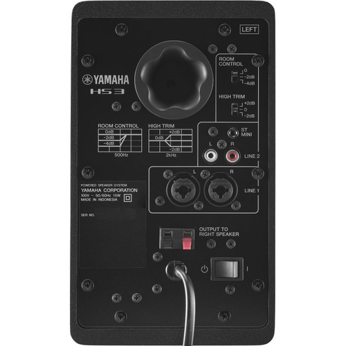 Yamaha HS3 3.5" 2-Way Compact Powered Studio Monitors - Black Pair