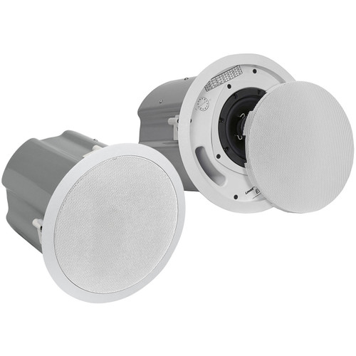 Lowell ES-52T 5.25" 16W In-Ceiling Speakers - White Pair (Open Box)