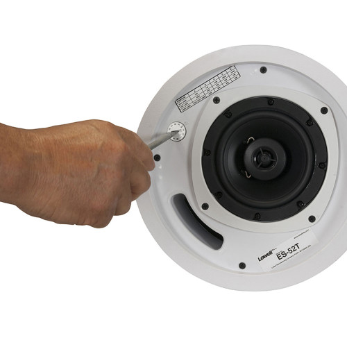 Lowell ES-52T 5.25" 16W In-Ceiling Speakers - White Pair (Open Box)