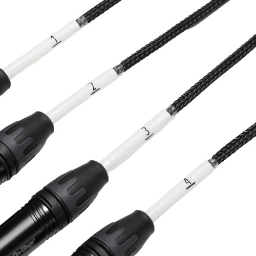 On-Stage Stands SNK4CM Production-Grade Snake Cable with Male Connectors