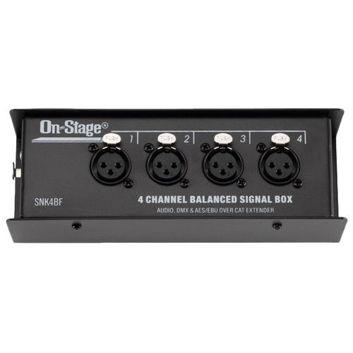 On-Stage Stands SNK4BF Production-Grade Snake Signal Box with Female XLR Connectors