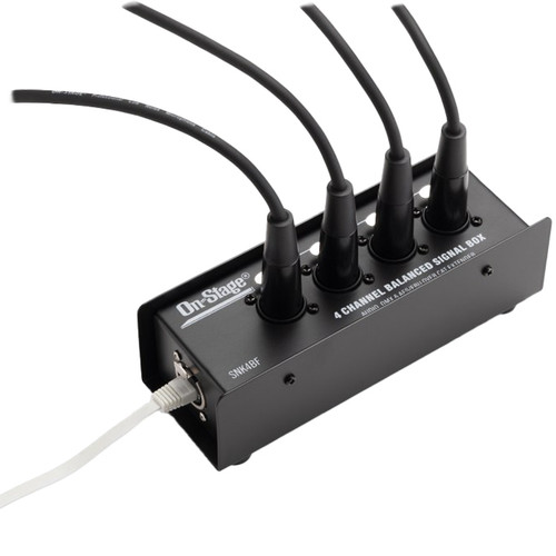 On-Stage Stands SNK4BF Production-Grade Snake Signal Box with Female XLR Connectors