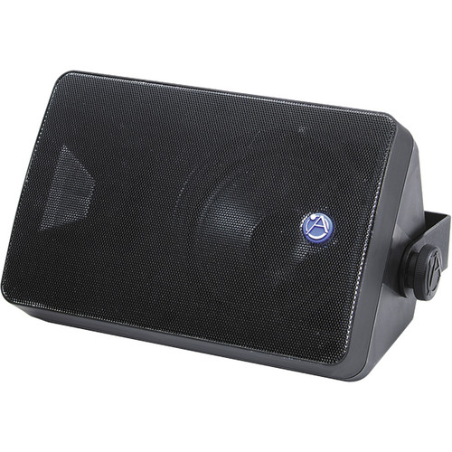 AtlasIED SM52TEN 5.25" 2-Way All-Weather 30W 70V/100V EN54-24 Certified Surface Mount Loudspeakers - Black Pair