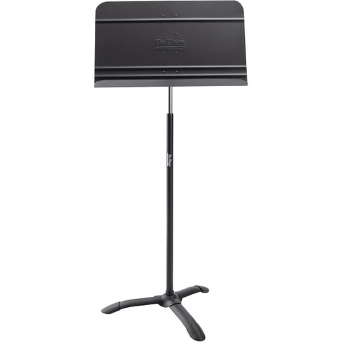 On-Stage Stands SM7712B Orchestra Music Stand, Steel Tripod Base and Large Aluminum Bookplate