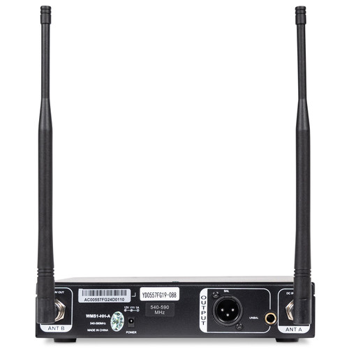 Gymnasium PA System with 2 A115 15" Powered PA Speakers, MX9 Mixer, WMS1-HH Wireless Handheld Mic, PTT1 Paging Mic and BTR1 Bluetooth Receiver