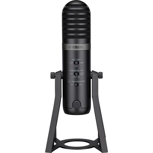 Yamaha AG01 Live Streaming USB Microphone with High-Performance Mixer - Black