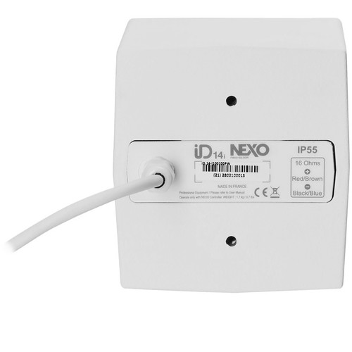 NEXO ID14-I90140-PW 4" 2-Way Full-Range Fixed Installation Passive Point Source Speaker with 90° x 140° Coverage - White