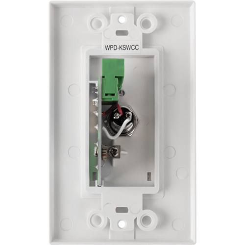 AtlasIED WPD-KSWCC Wall Plate Key Switch with Industrial Tubular Key and LED Indicator