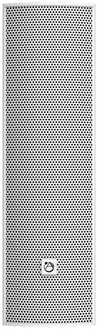 AtlasIED ALX-4D-W Aimline Digitally Steerable Powered 4-Speaker Column Array Loudspeaker with DSP, Dante, and Multichannel Driver Control - White