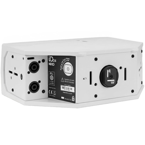 NEXO ID24-T9040-PW Full-Range Compact Touring Speaker with 90° x 40° Rotatable HF Horn - White
