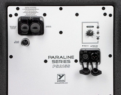 Yorkville PSA15S Paraline 15" 1500W Compact Line Array Powered Subwoofer