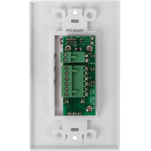 AtlasIED WPD-MIX42RT Wall Plate Remote Input Selector and Volume Control with Indicator for TSD-MIX42RT Mic/Line Mixer