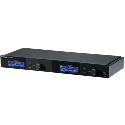 Shure SLXD4QDAN+ Quad Channel Digital Wireless Receiver with Dante Audio