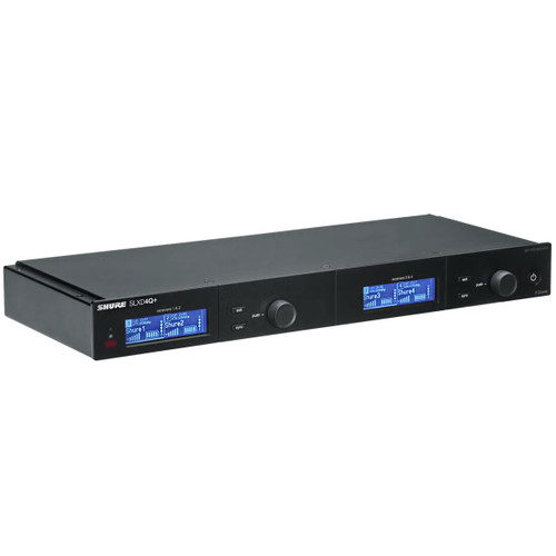 Shure SLXD4QDAN+ Quad Channel Digital Wireless Receiver with Dante Audio