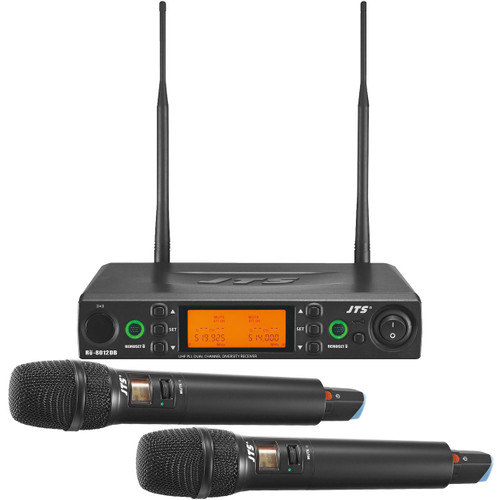 JTS RU8012DB/(2)RU850LTH Dual Wireless Handheld Microphone Systems
